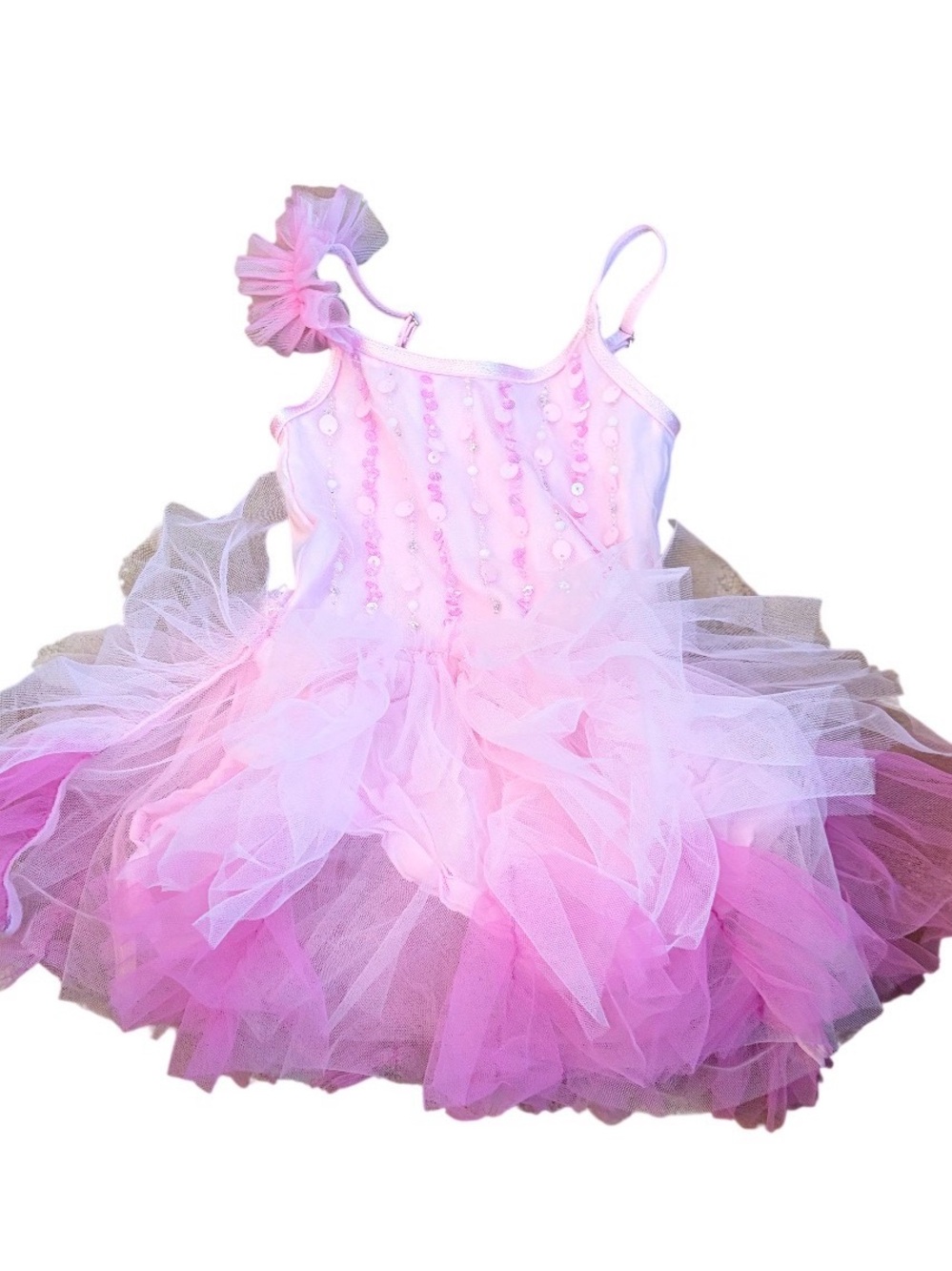 Tutu Du Monde Pink Layered Tulle Ballet Dress with Sequins